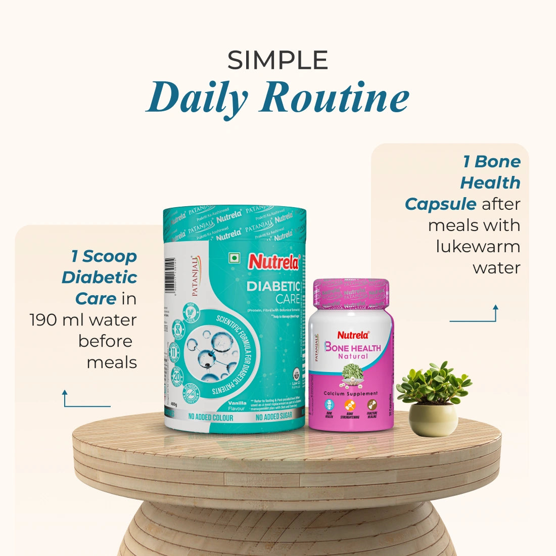 Patanjali Nutrela Diabetic Care + Bone Health (Combo)