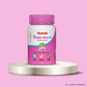 Patanjali Nutrela Bone Health - Natural 30 Capsules Calcium Supplement (Pack of 1)