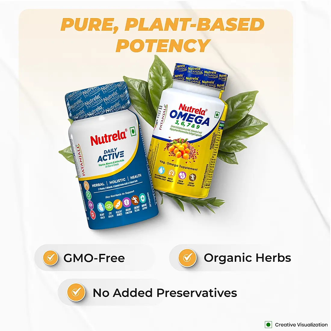 Patanjali Nutrela Daily Active + Omega (Combo)