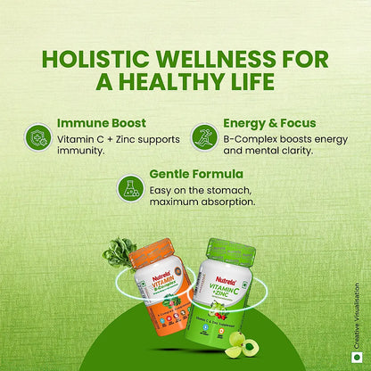 Patanjali Nutrela Vitamin C & Zinc +Vitamin  B - Complex (Combo)