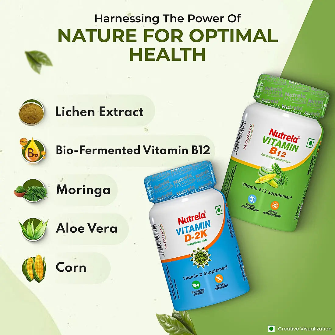 Patanjali Nutrela Vitamin D2K + B12 (Combo)