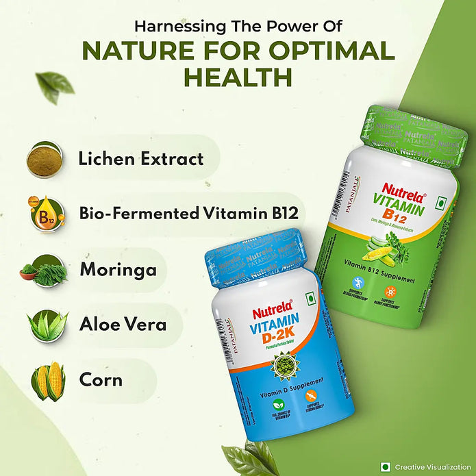Patanjali Nutrela Vitamin D2K + B12 (Combo)