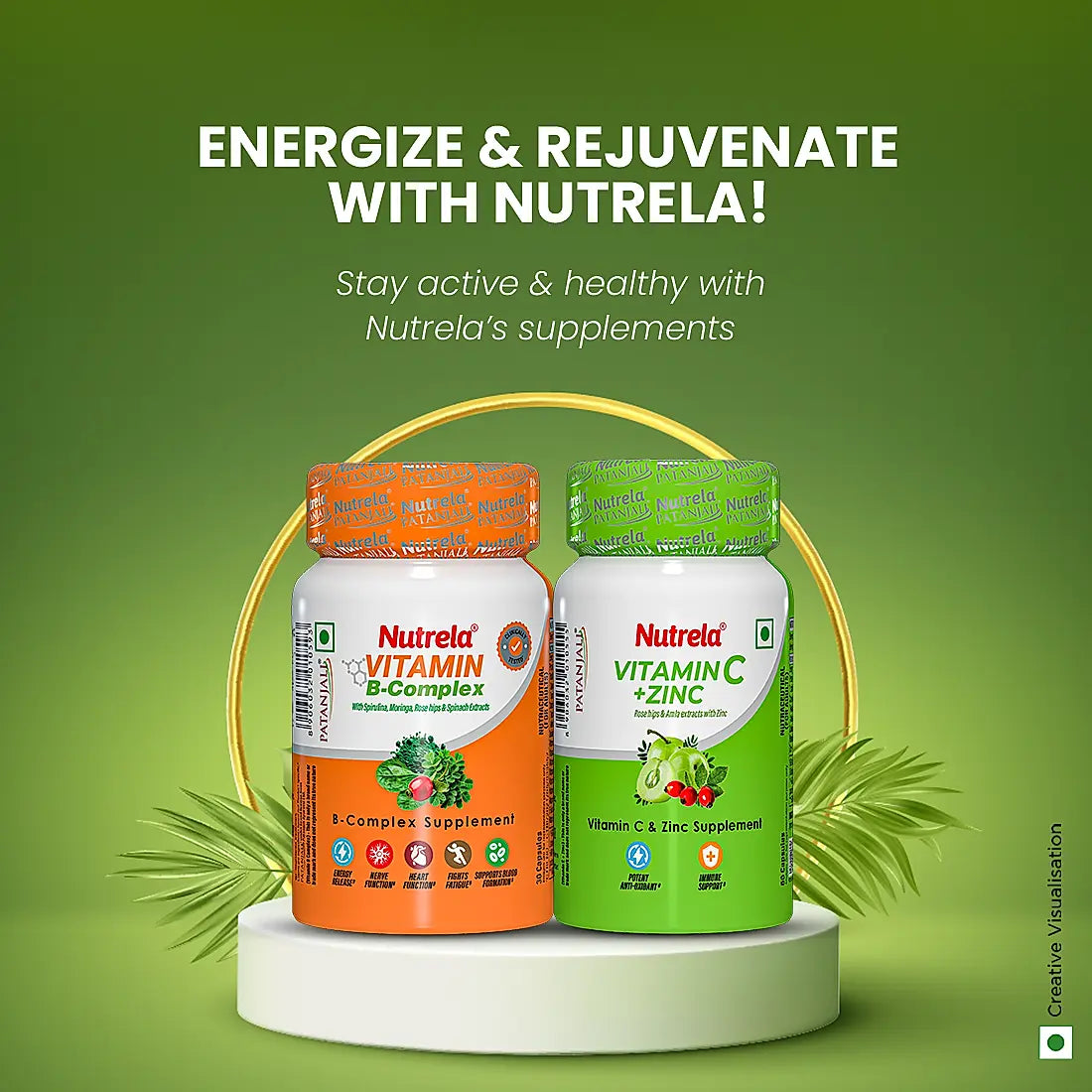 Patanjali Nutrela Vitamin C & Zinc +Vitamin  B - Complex (Combo)