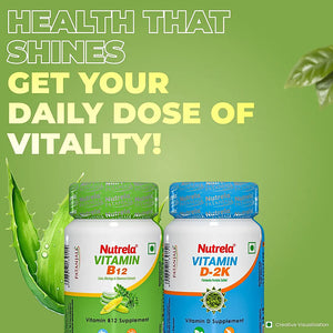 Patanjali Nutrela Vitamin D2K + B12 (Combo)