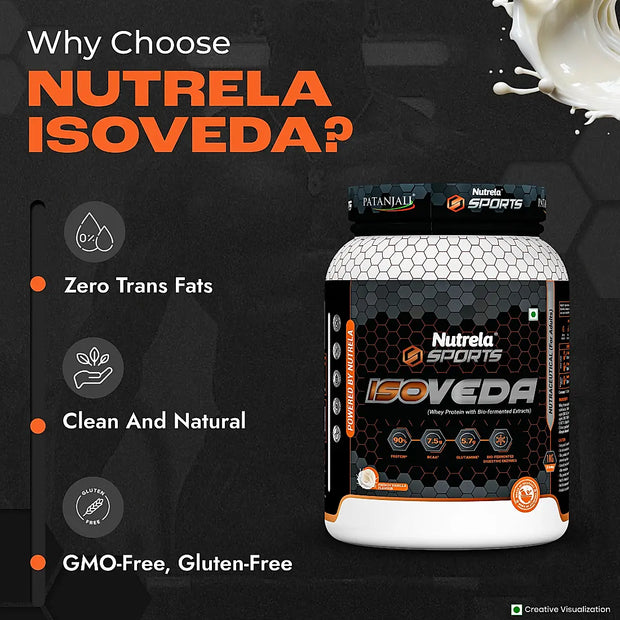 Patanjali Nutrela Sports Isoveda French Vanilla-1KG