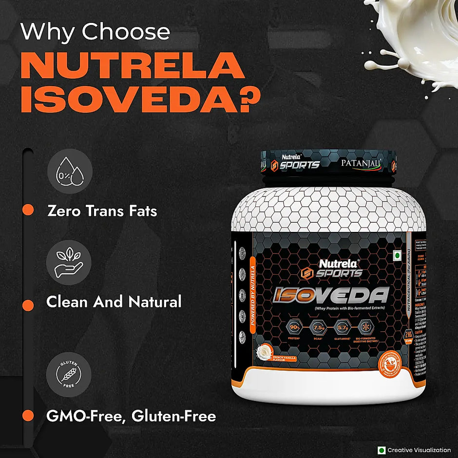 Patanjali Nutrela Sports Isoveda French Vanilla-2KG