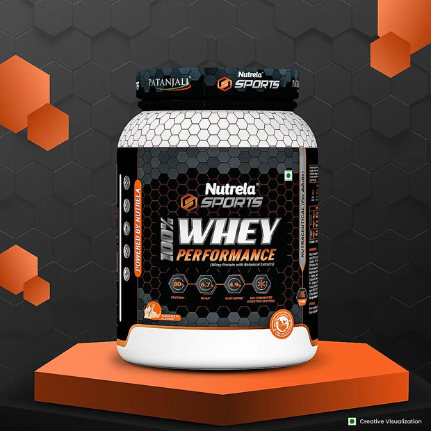 Patanjali Nutrela Sports  100% Whey Performance Malai Kulfi-1KG