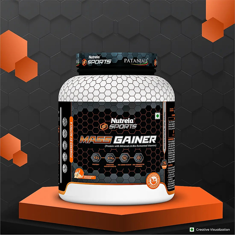 Patanjali Nutrela Sports Mass Gainer Malai-Kulfi-2KG