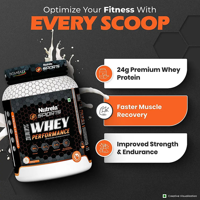Patanjali Nutrela Sports  100% Whey Performance French Vanilla-1KG