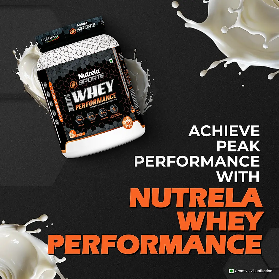 Patanjali Nutrela Sports  100% Whey Performance Malai Kulfi-1KG