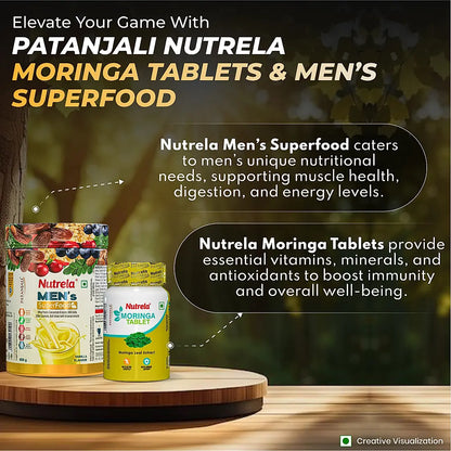 Patanjali Nutrela Men's SuperFood + Moringa Tablet (Combo)