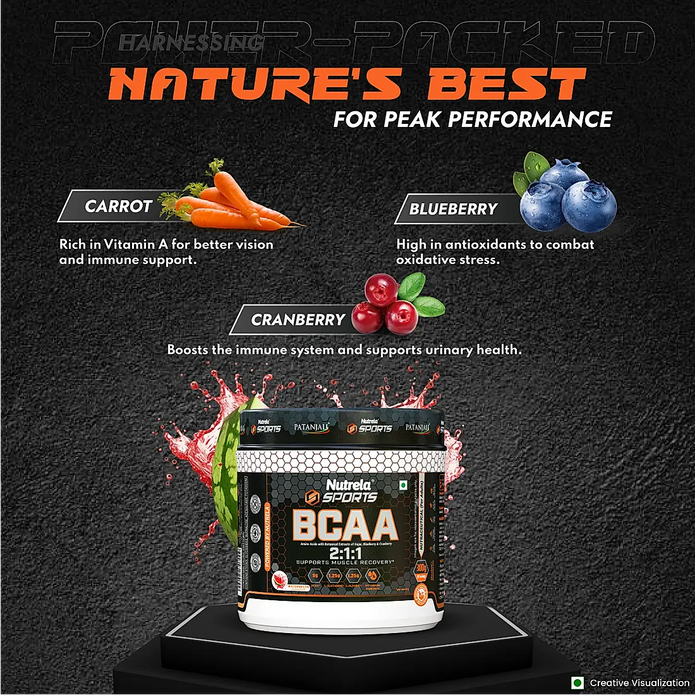Nutrela Sports BCAA (Watermelon Flavor)- 300g