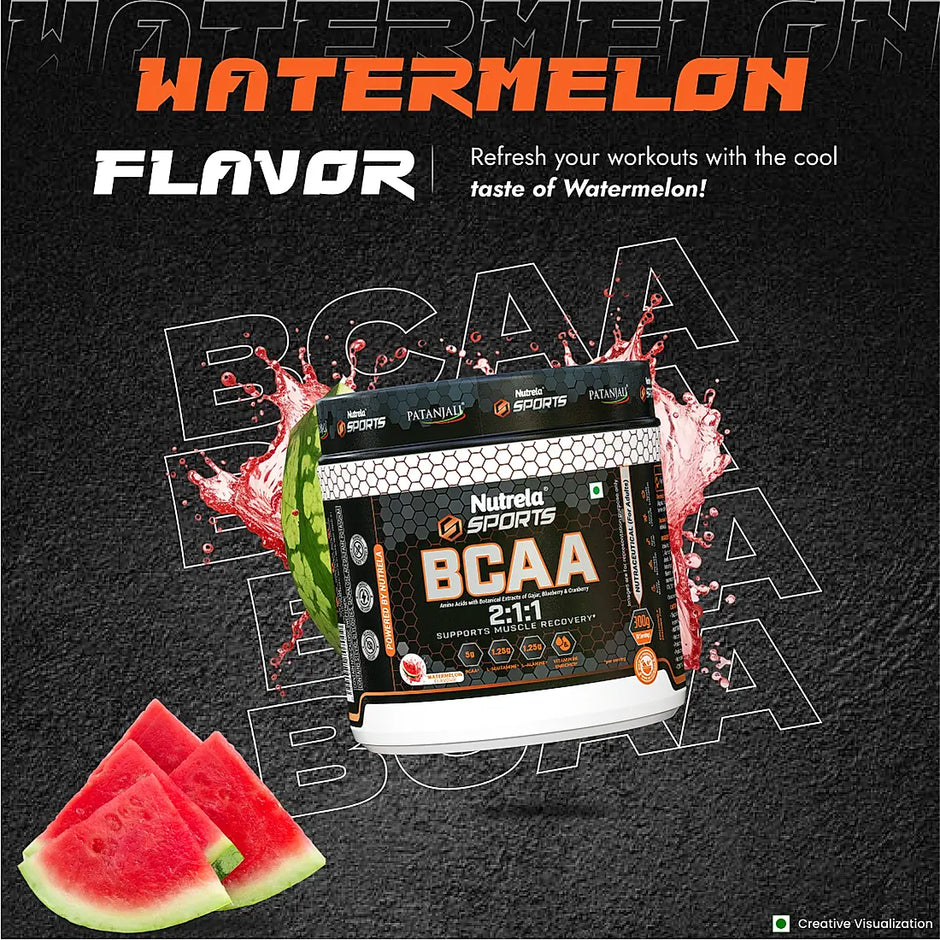 Nutrela Sports BCAA - 300g - Watermelon Flavor