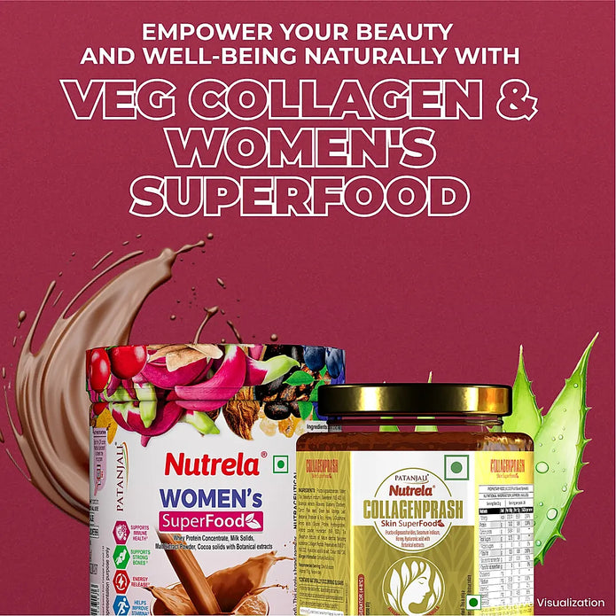 Patanjali Nutrela Women's SuperFood + Collagen Prash (Combo)