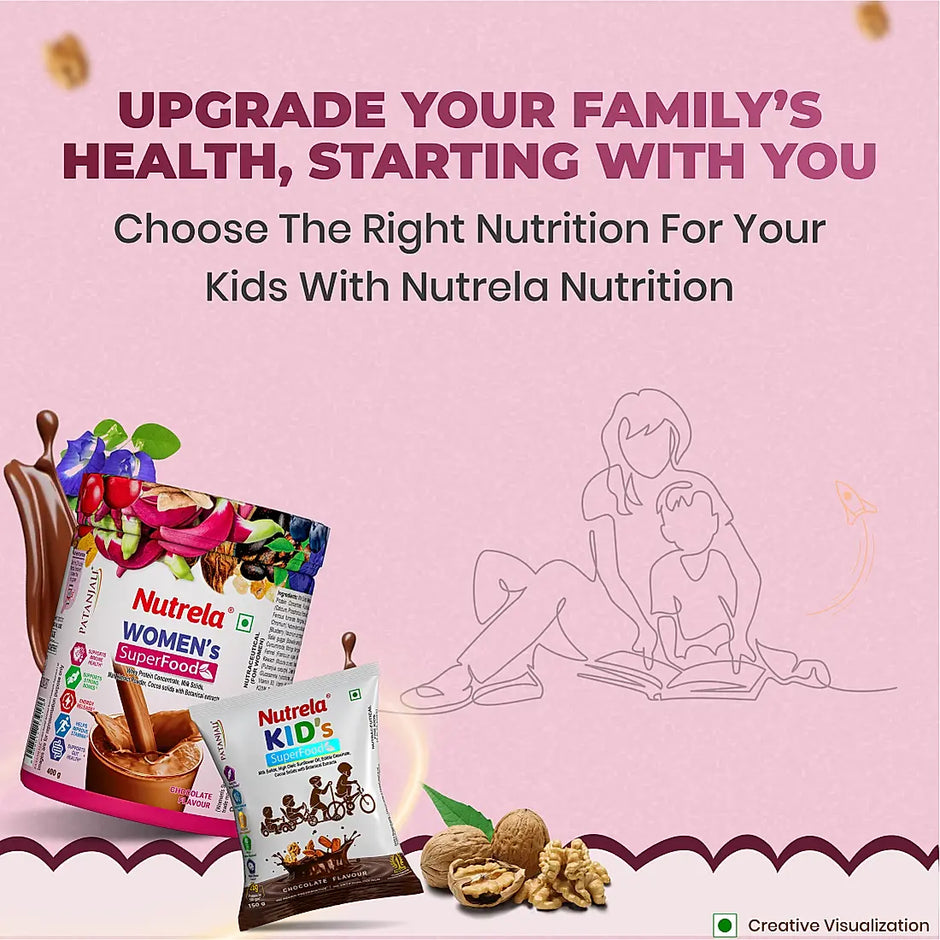 Patanjali Nutrela Women SuperFoods (400g) + Kid's SuperFood (150g)