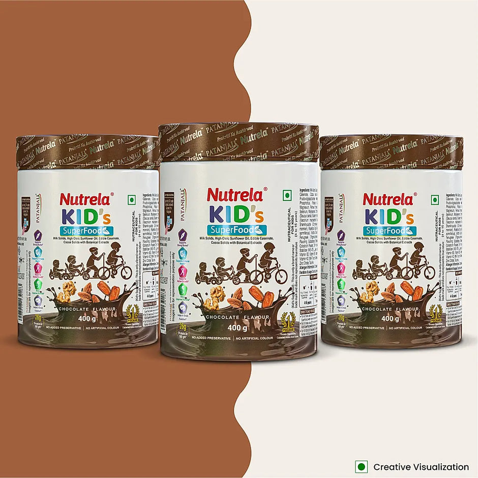 Patanjali Nutrela Kids Superfood - 1.2Kg (Pack of 3)