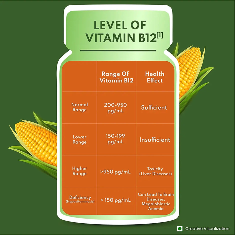 Patanjali Nutrela Vitamin B12 - 30 X 3 Veg Capsules (Pack of 3)