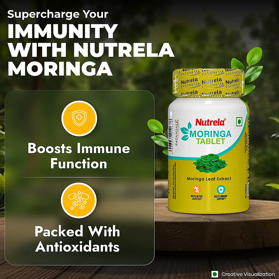 Patanjali Nutrela Moringa 60 X 2 Tablets (Pack of 2)