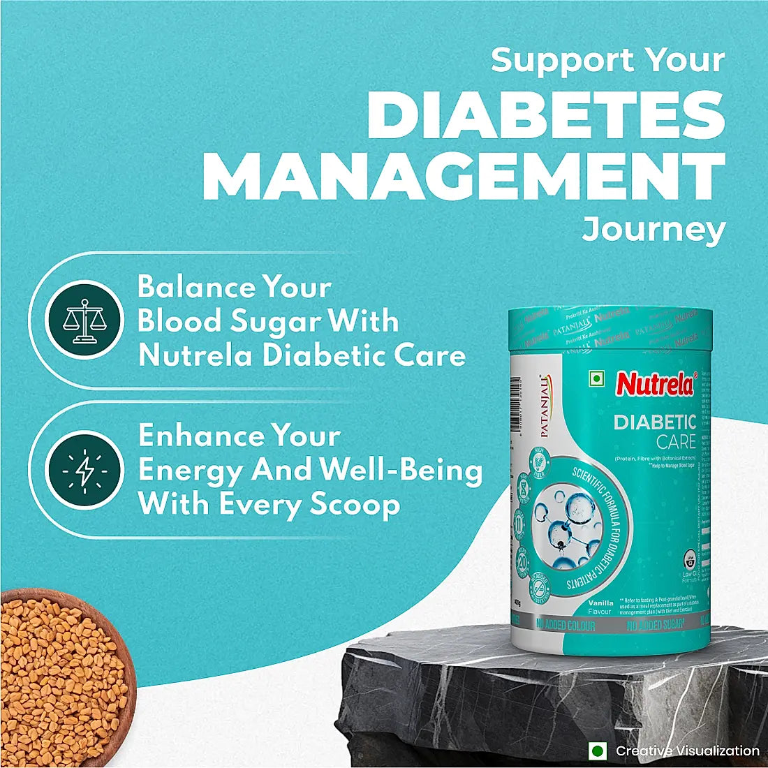 Patanjali Nutrela Diabetic Care - 400g (Pack of 1)