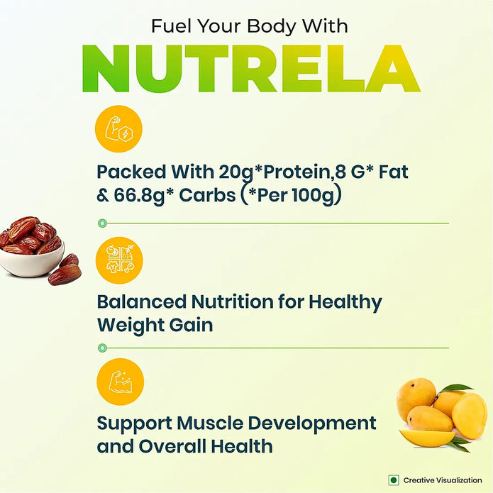 Patanjali Nutrela Weight Gain - Mango Flavour - 1Kg