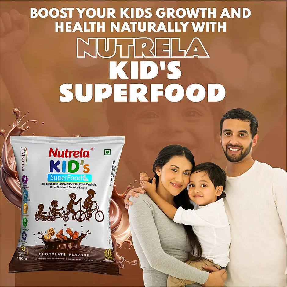 Patanjali Nutrela Kids SuperFood - Chocolate Flavour (150g)