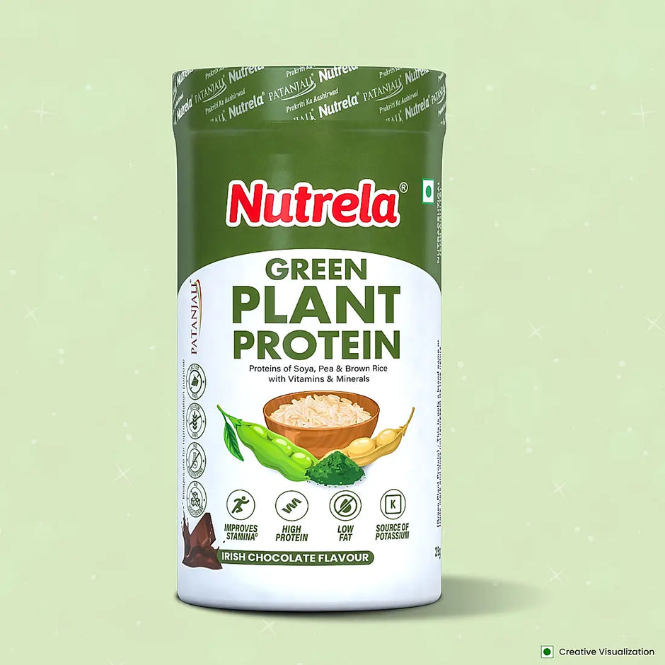 Patanjali Nutrela Green Plant Protein - Irish Chocolate - 500g