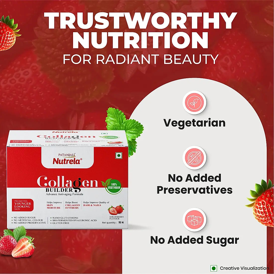 Patanjali Nutrela Collagen Builder - 150gm (15 Sachets)