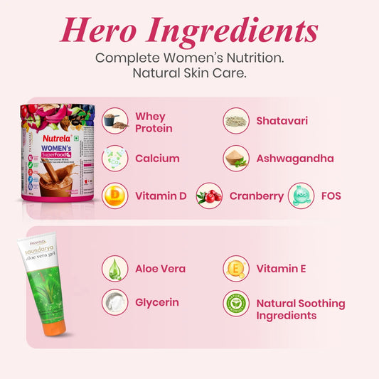 Patanjali Nutrela Women’s Superfood 400g with FREE Patanjali Aloe Vera Gel