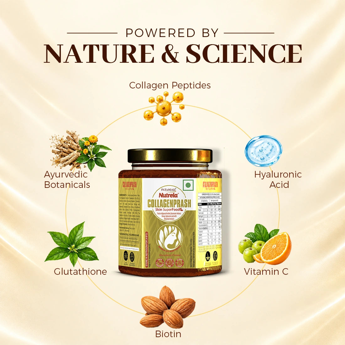 Patanjali New Thick Collagen Prash | Advanced Anti Ageing Formula | Ayurvedic Skin Super Food | Natural & Herbal Ingredients | 400g