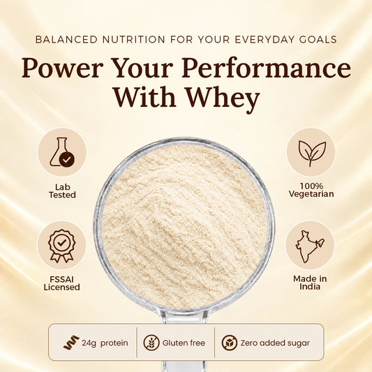 Patanjali Nutrela Sports Whey Performance 1KG – French Vanilla | 24g Protein per Scoop | Muscle Support Nutrition | Premium Swadeshi Protein Supplement