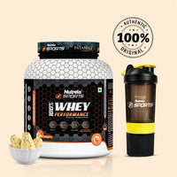 Patanjali Nutrela Sports Whey Performance 2KG – Kulfi Flavour | 24g Muscle-Support Protein per Scoop | Premium Swadeshi Flavored Nutrition + FREE SHAKER