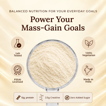 Patanjali Nutrela Sports Mass Gainer – Vanilla (1KG) | Swadeshi Weight & Mass Gain Nutrition