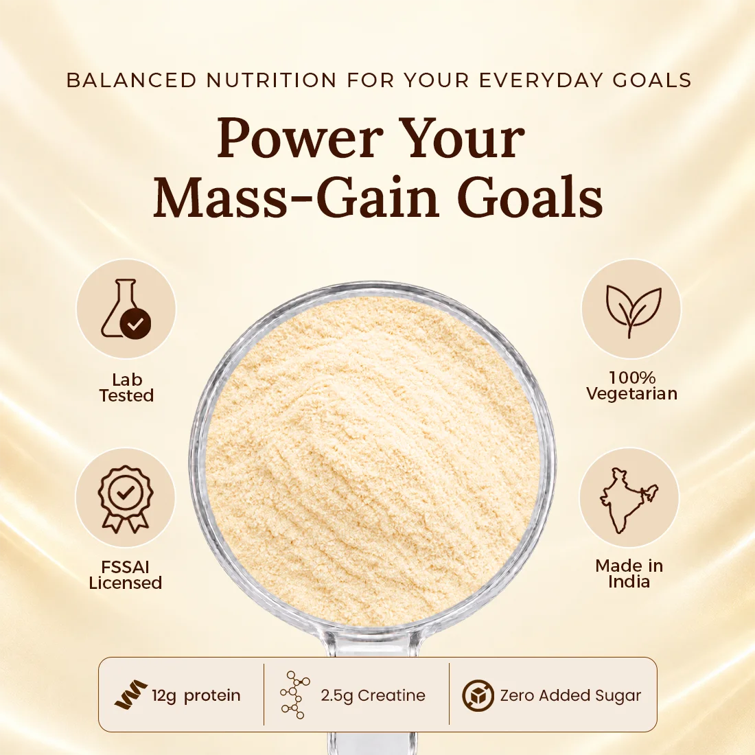 Patanjali Nutrela Sports Mass Gainer – Kulfi (2KG) | Swadeshi High-Calorie Muscle Building Formula