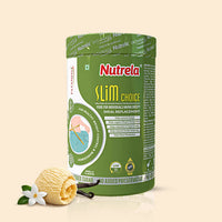 Patanjali Nutrela Slim Choice | High-Protein Meal Replacement Shake 500g | Indian-Made Scientific Nutrition | No Added Sugar (Vanilla)