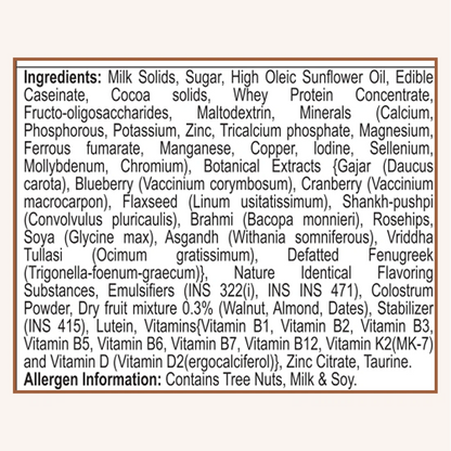 Patanjali Nutrela Kid’s Superfood 400g | Health Drink with Milk, Protein, Vitamins | Nutrition Powder for Kids 4–12 Years | Chocolate Milk Mix 400g