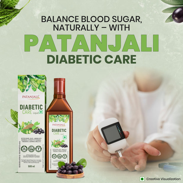 Patanjali Plant Based Diabetic Care Liquid Bottle – 500 ML