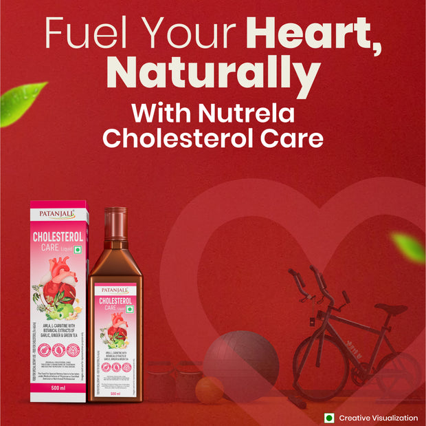 Patanjali Cholesterol Care Liquid Bottle – 500 ml