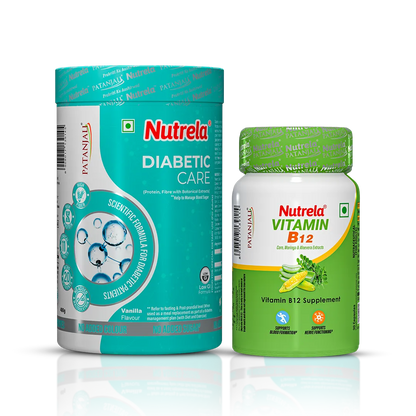 Patanjali Nutrela Diabetic Care + Vitamin B₁₂ (Combo)