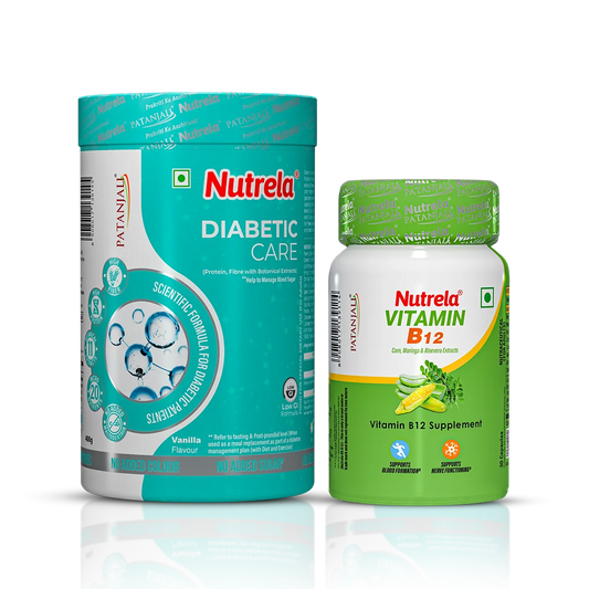 Patanjali Nutrela Diabetic Care + Vitamin B₁₂ (Combo)