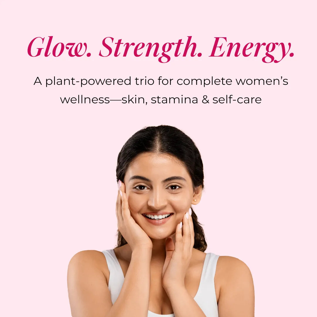 Patanjali Nutrela Collagenprash + Women’s SuperFood + Iron Complex | Skin Repair & Complete Nutrition Combo + Free Shaker