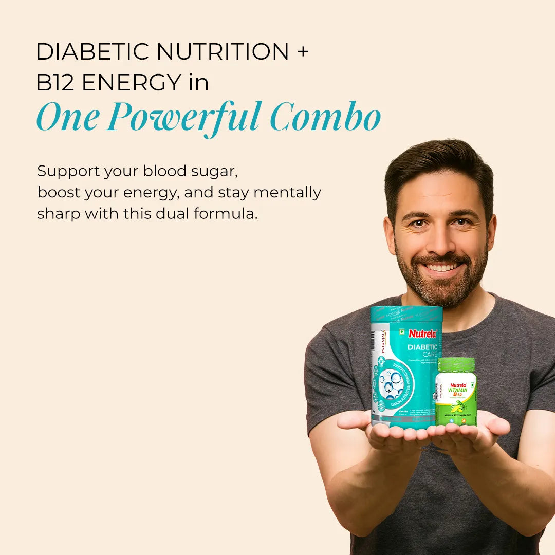 Patanjali Nutrela Diabetic Care + Vitamin B₁₂ (Combo)