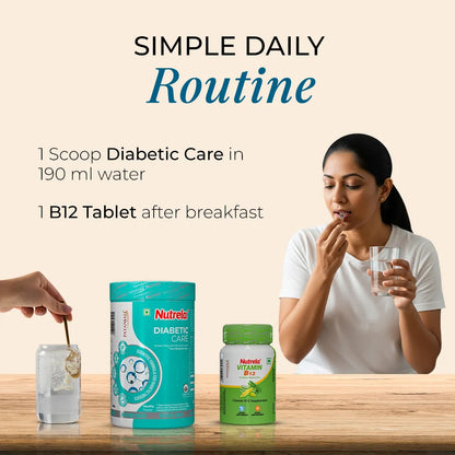 Patanjali Nutrela Diabetic Care + Vitamin B₁₂ (Combo)