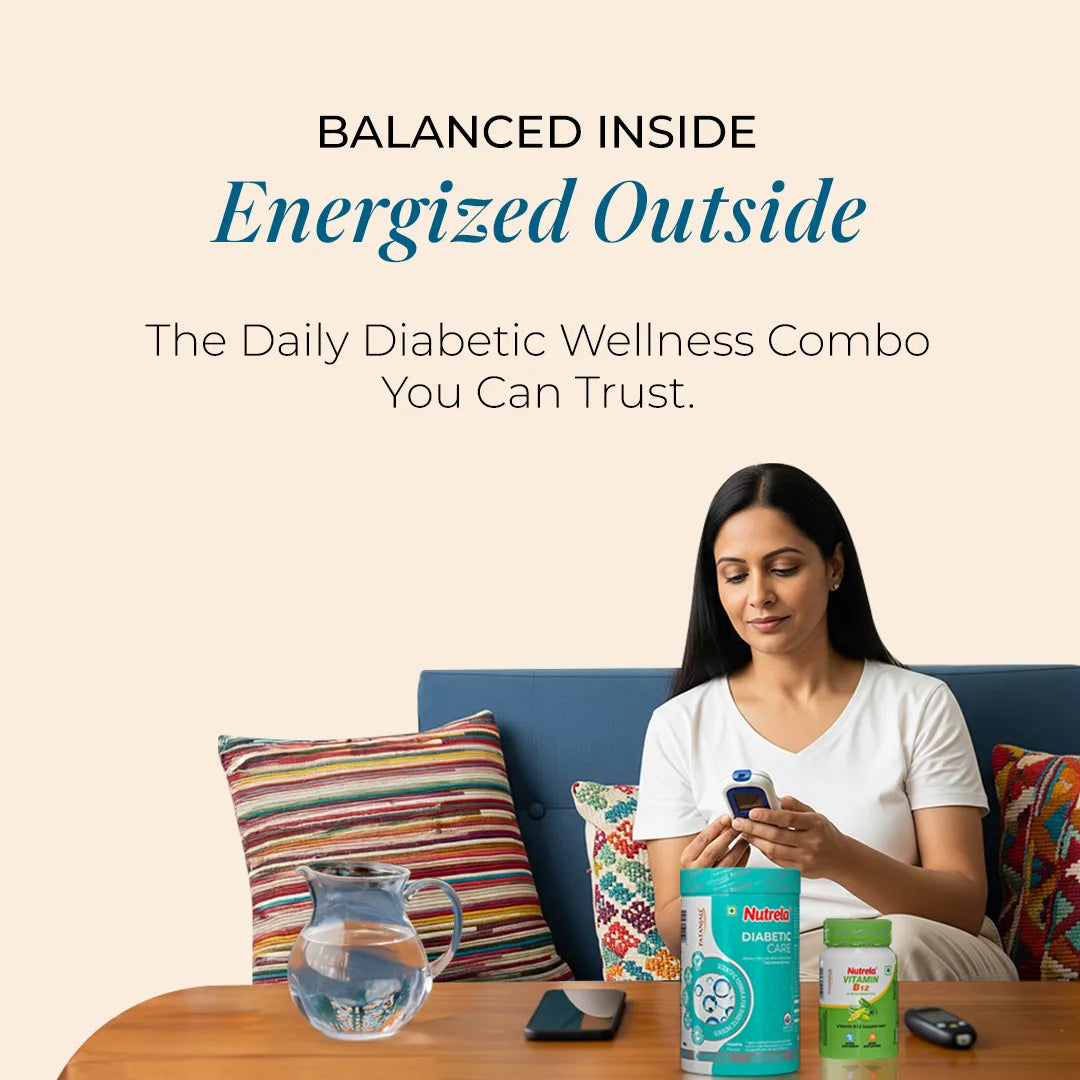 Patanjali Nutrela Diabetic Care + Vitamin B₁₂ (Combo)