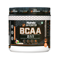 Patanjali Nutrela Sports BCAA 2:1:1 – Spicy Guava (300g) | Swadeshi Muscle Recovery Amino Blend