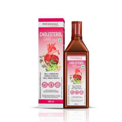 Patanjali Garlic & Ginger Cholesterol Care Liquid Bottle (500 ml)