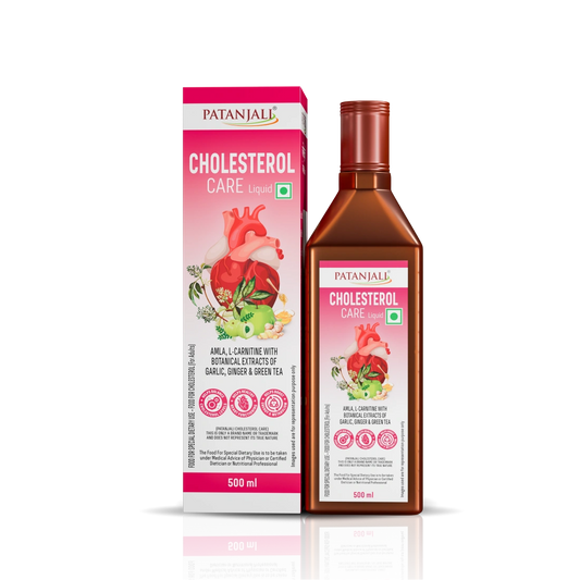 Patanjali Garlic & Ginger Cholesterol Care Liquid Bottle (500 ml)