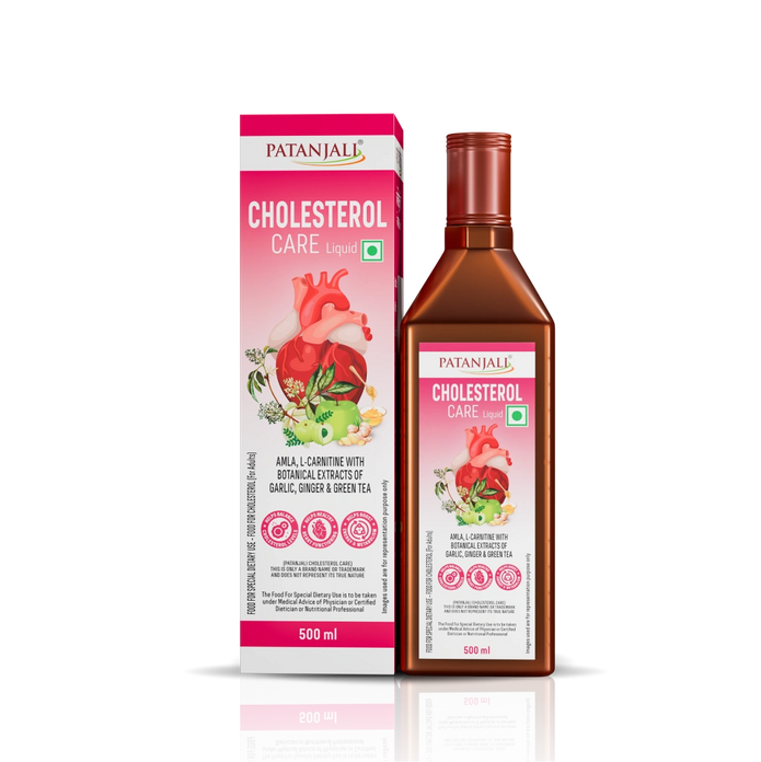 Patanjali Garlic & Ginger Cholesterol Care Liquid Bottle (500 ml)
