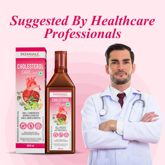 Patanjali Garlic & Ginger Cholesterol Care Liquid Bottle (500 ml)