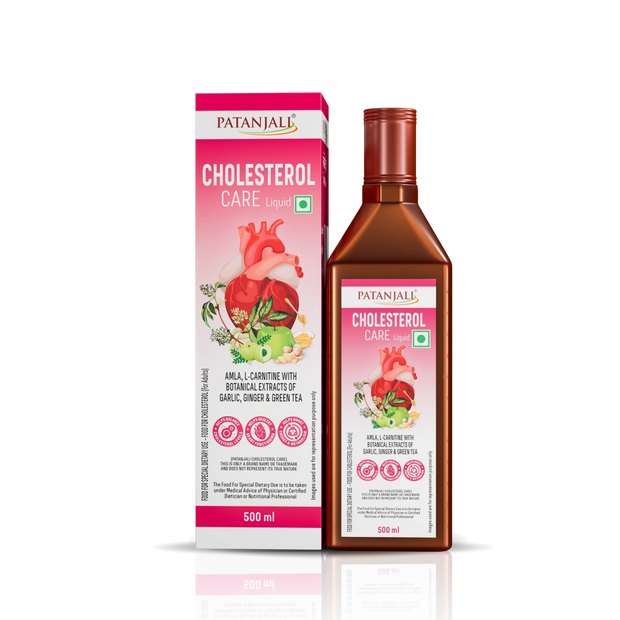 Patanjali Garlic & Ginger Cholesterol Care Liquid Bottle (500 ml)