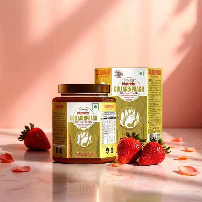 Patanjali New Thick Collagen Prash - Advanced Anti Ageing Formula - 400g X 2 (Pack of 2)